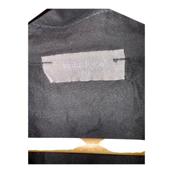 Nina Loca Roma Black Lightweight Cotton Shirt - Picture 2 of 3